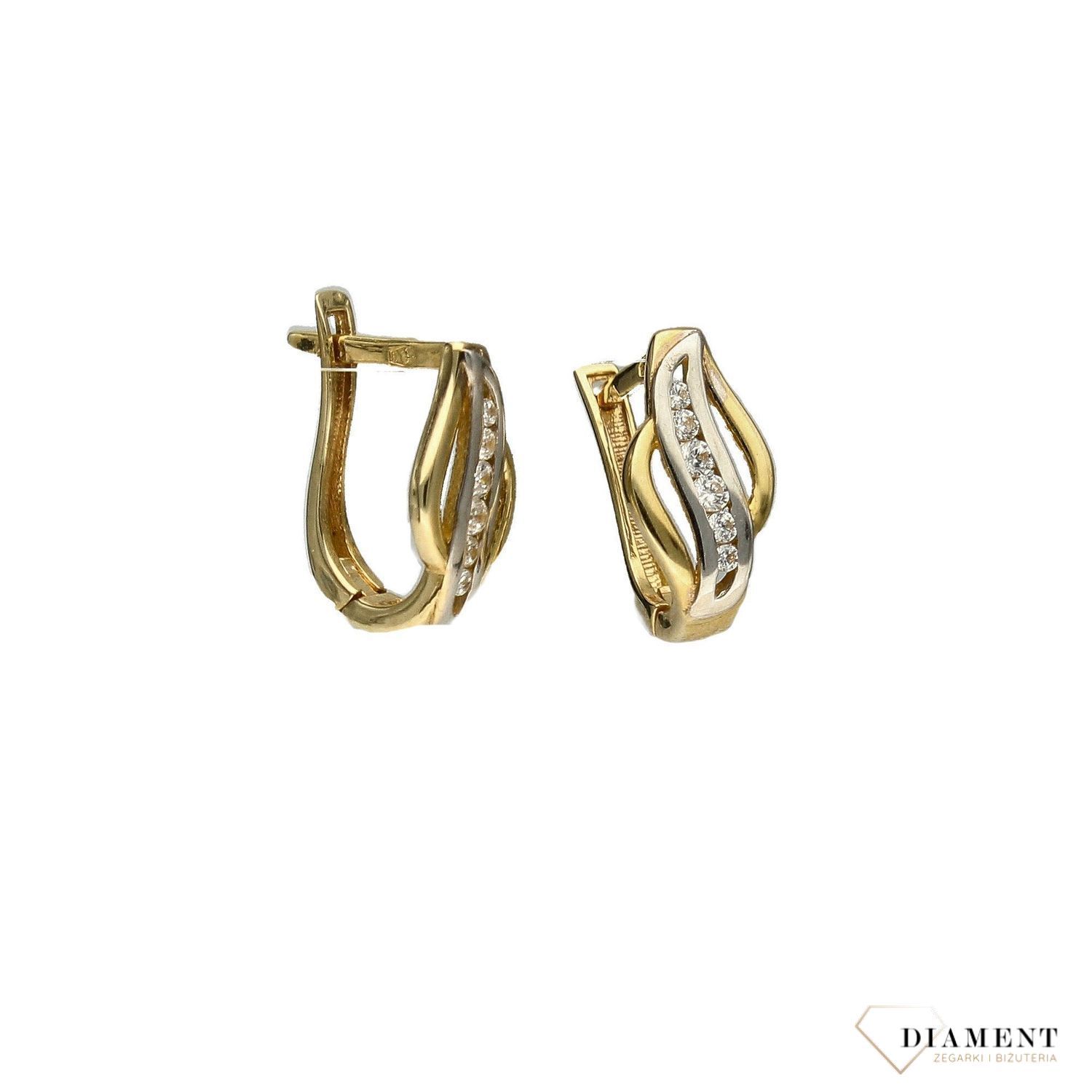 zlote-kolczyki-angielskie-zapiecie-proba-333-z-cyrkoniaZłote kolczyki angielskie zapięcie próba 333 z cyrkonią KL 7435 333. Kolczyki złote w Sklepie z Biżuterią zegarki-diament.p.jpg